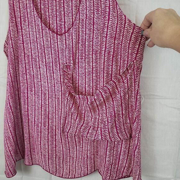 Otis & Maclain Womens Pink Sleeveless Scoop Neck Front Pocket Tank Top Sz Small - Picture 3 of 7